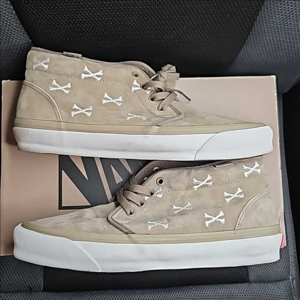 Vans Tan High-Top Men's Shoes Size 12 - VANS WTAPS x OG Chukka LX Bones - Coyote